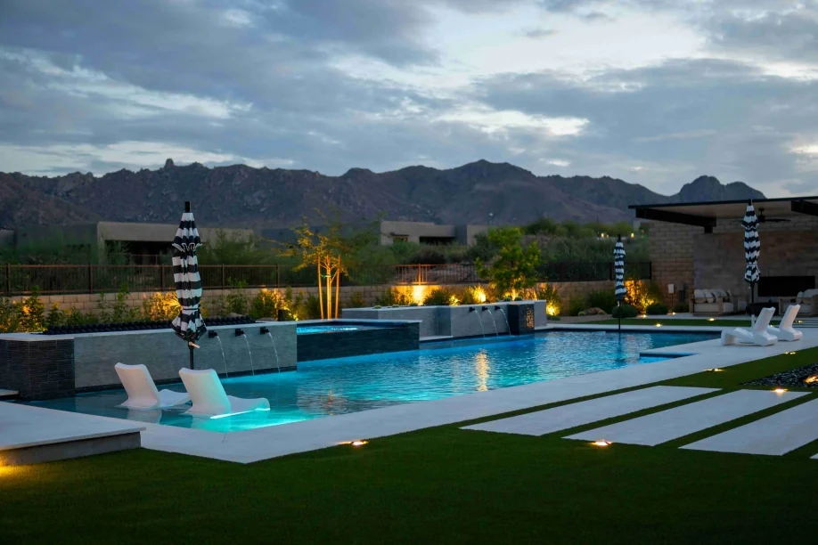 Desert mountain pool in Arizona