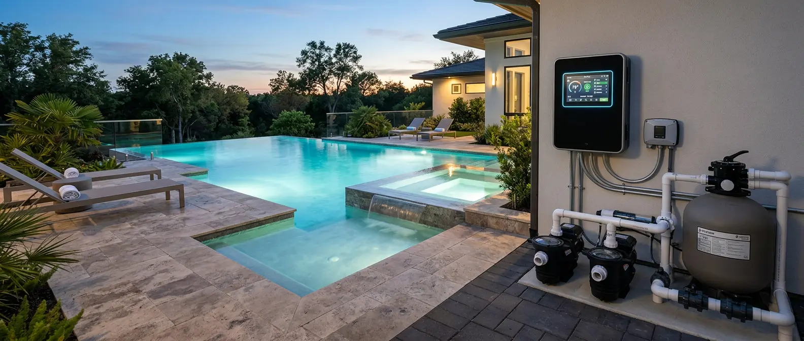 Pool care communication and service visibility for homeowners