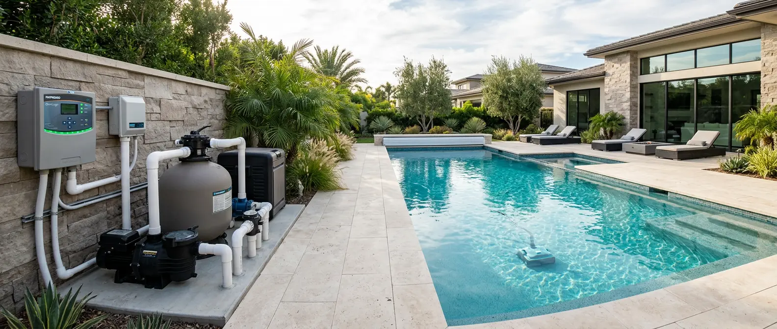 Pool maintenance materials and service planning